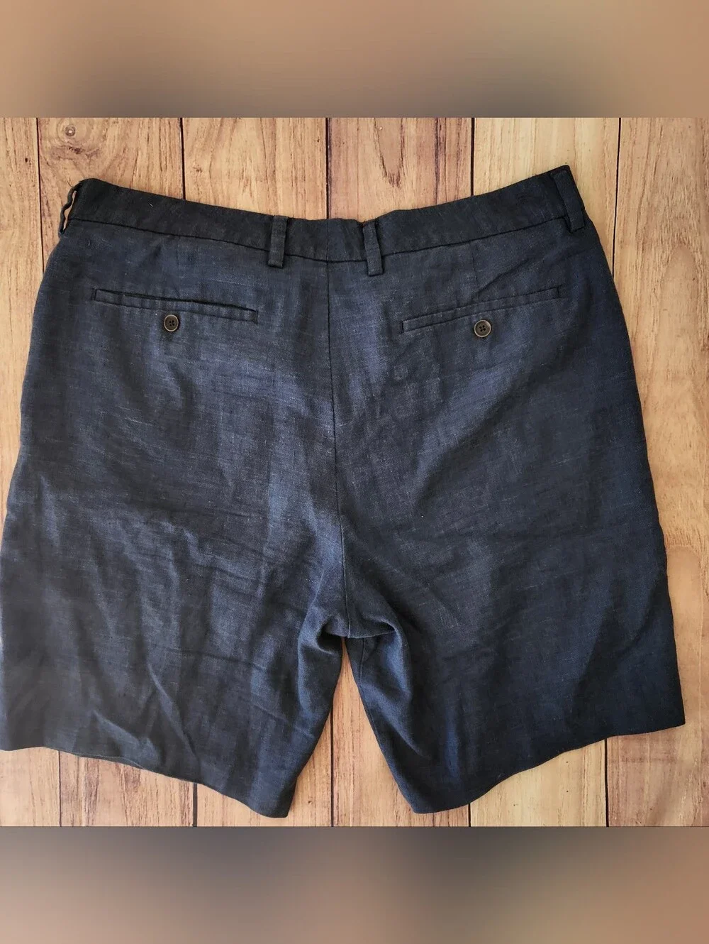 Tommy Bahama Mens Linen Blend Navy Blue Shorts Size 38
